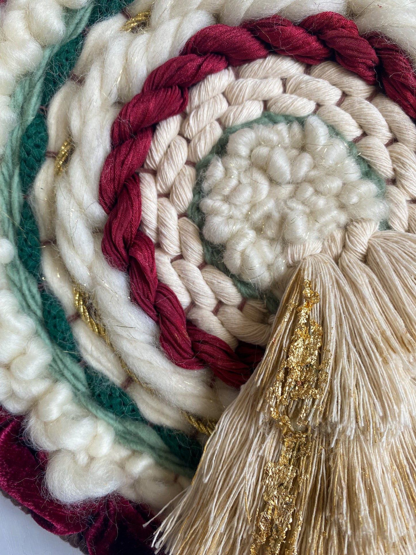 Holiday Round - Woven Wall Hanging