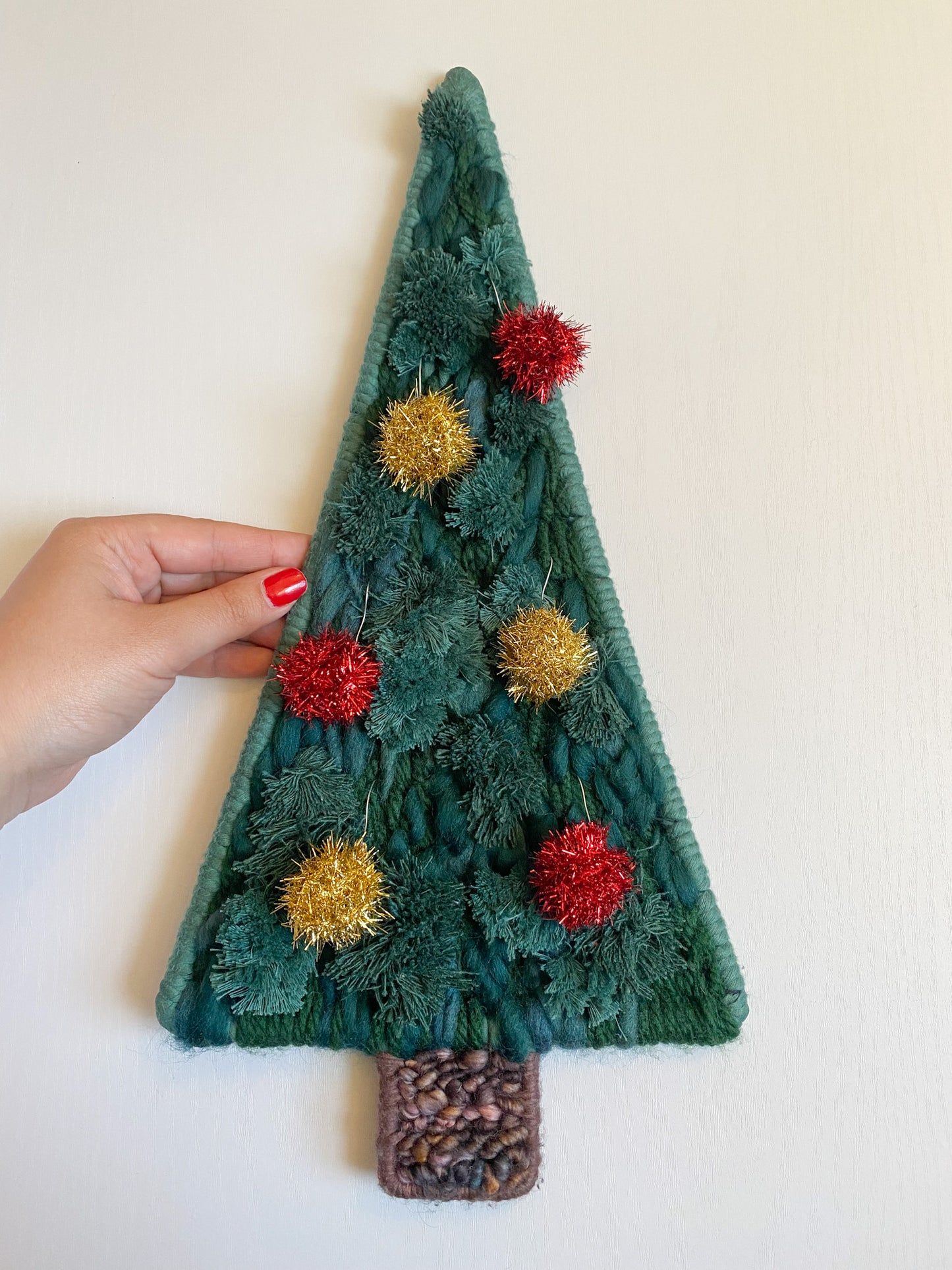 Classic Christmas Tree - Woven Wall Hanging