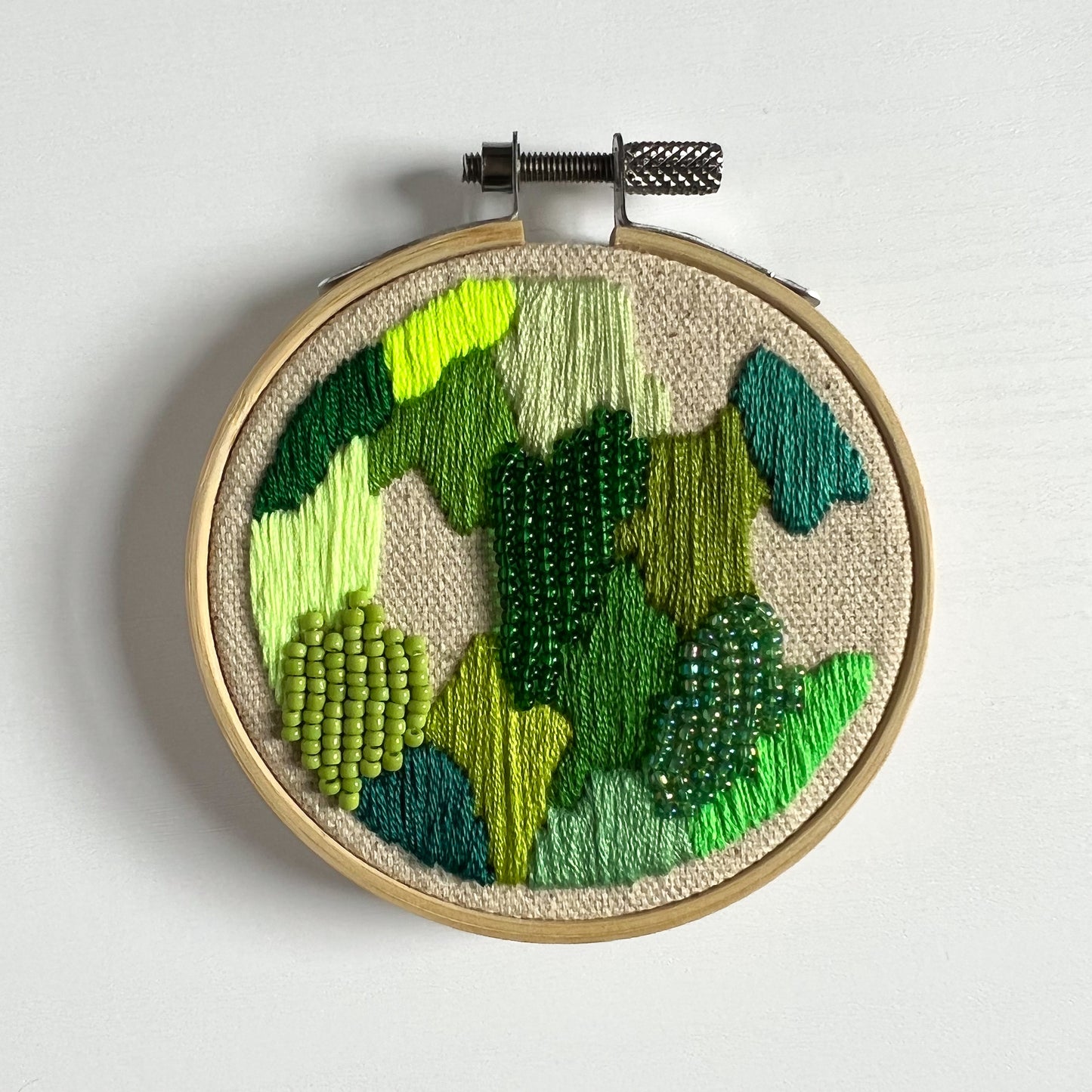 Mini Patchwork Hoops - Embroidery