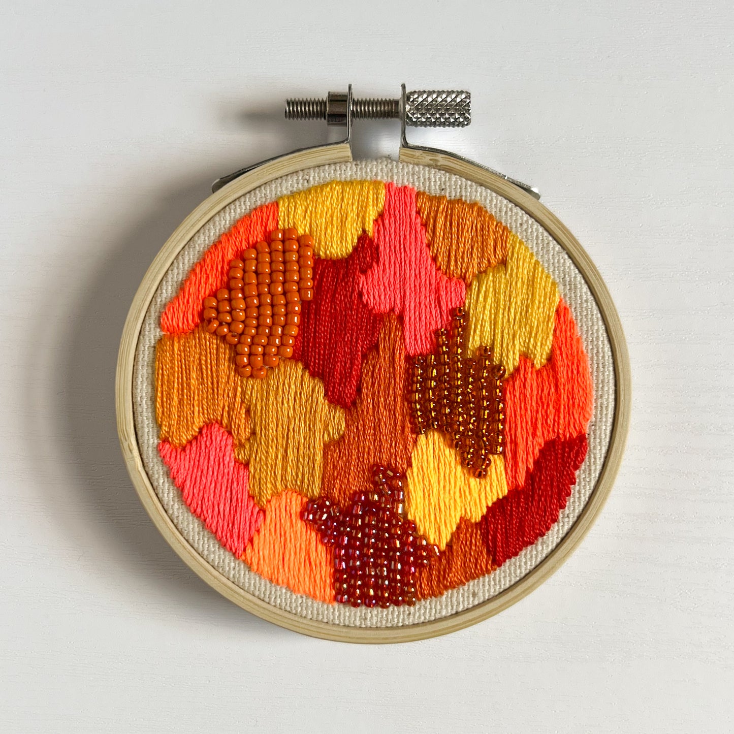 Mini Patchwork Hoops - Embroidery