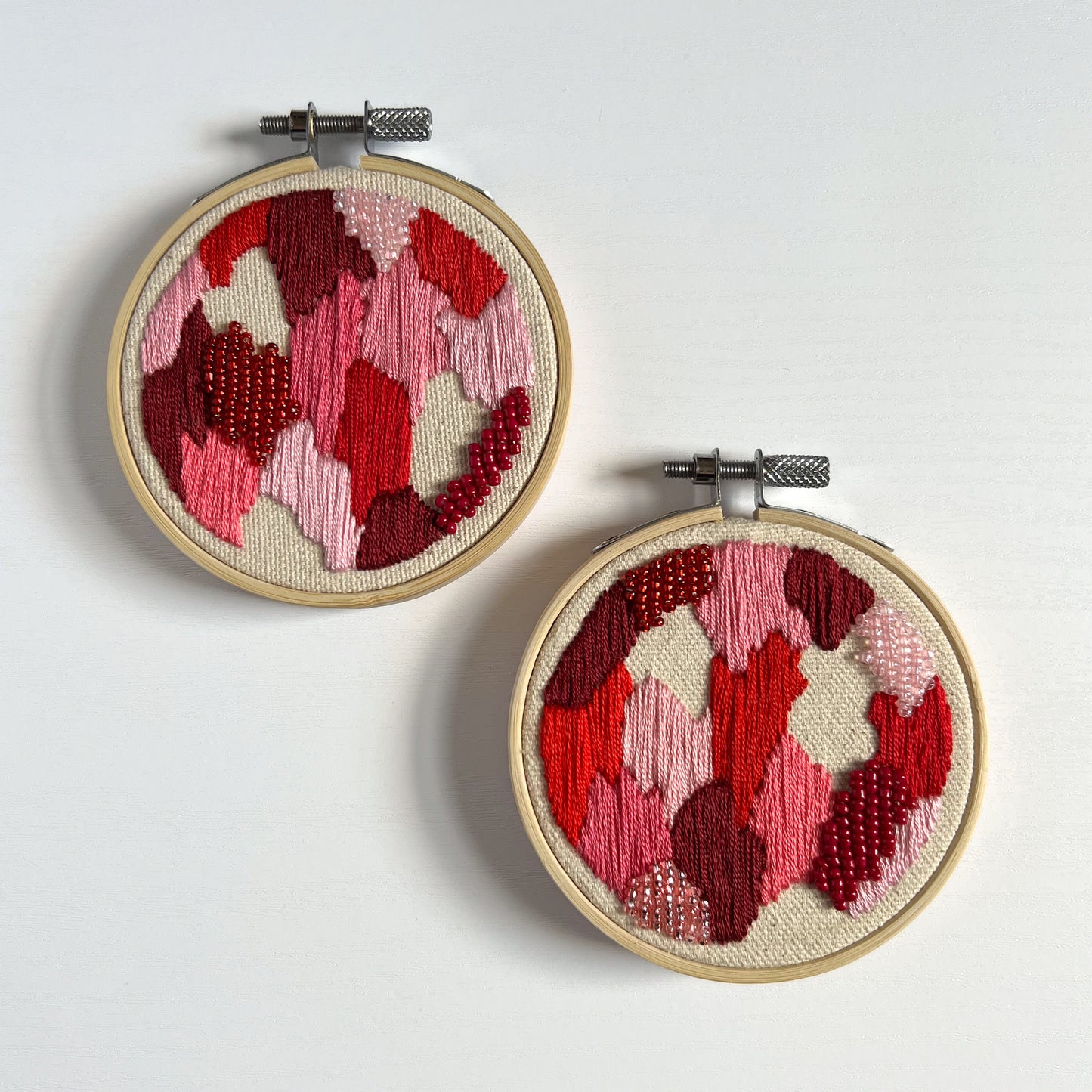 Mini Patchwork Hoops - Embroidery