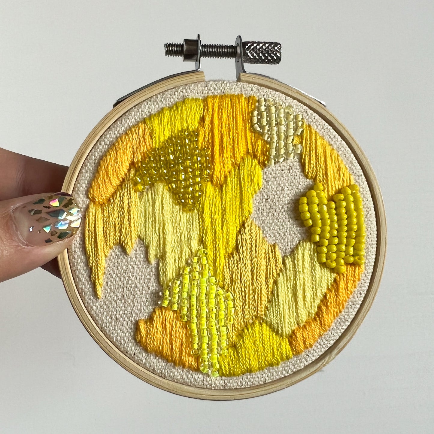 Mini Patchwork Hoops - Embroidery
