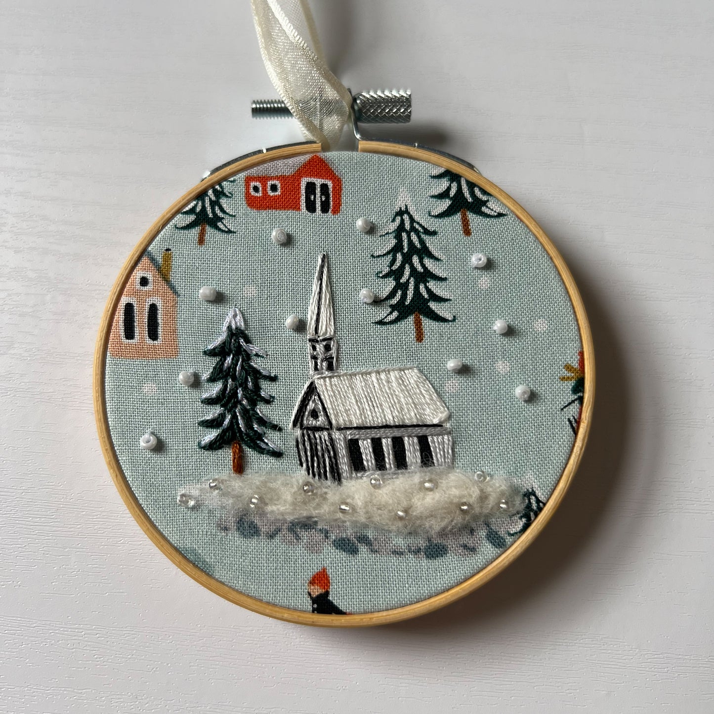 Embroidered Holiday Ornaments