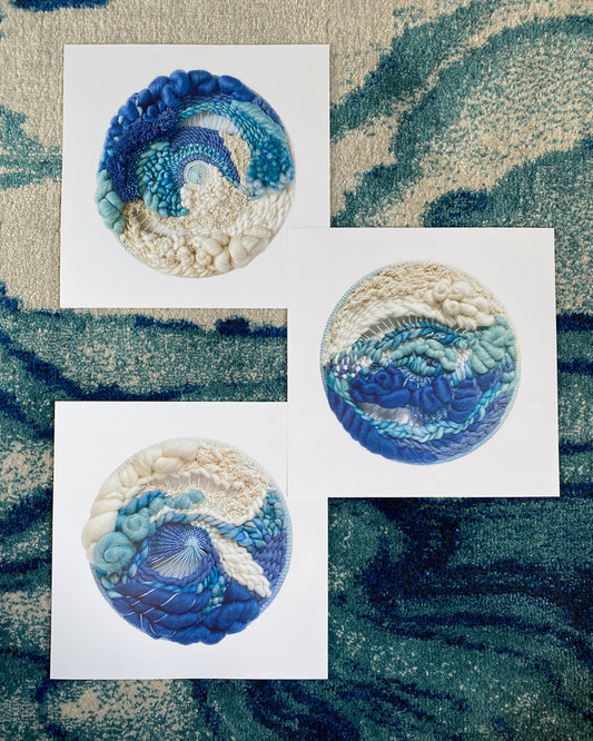 Ocean Waves Print Trio