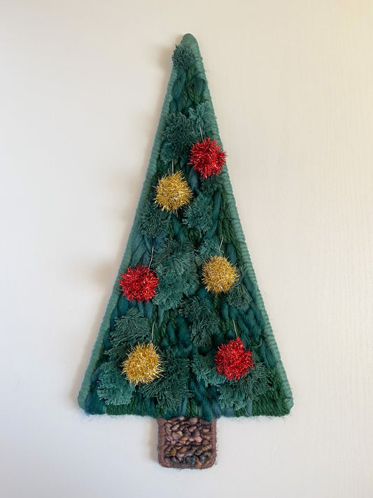 Classic Christmas Tree - Woven Wall Hanging
