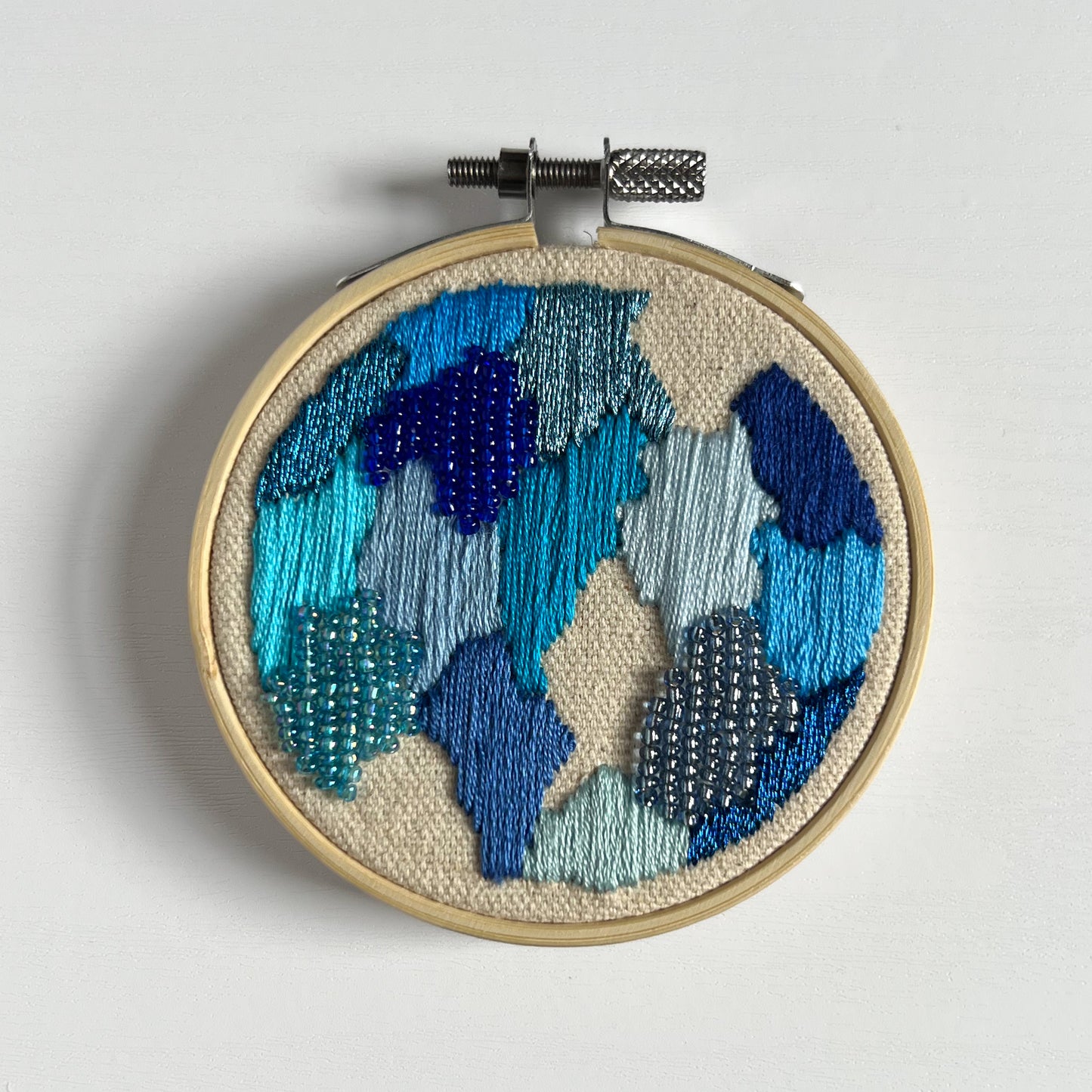 Mini Patchwork Hoops - Embroidery